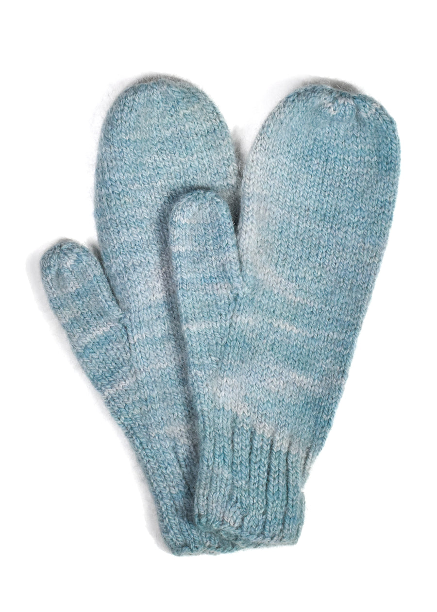 Hand Knit Angora Mittens • Brights