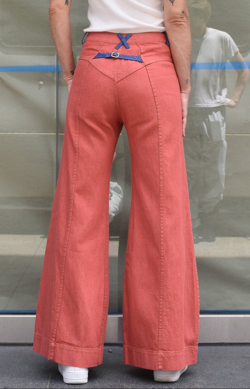 Judi ROsen GBULinen/cotton denim in SAlmom