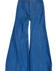 Pantalones vaqueros acampanados con elefantes de GBU • Índigo oscuro