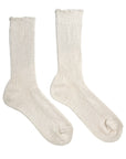 Linen Mid Calf Socks • Fog Linen
