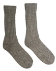 Mohair Rib Mid Calf Socks • Fog Linen