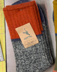 Men's Crew Socks • Tri-color Wool/ Hemp