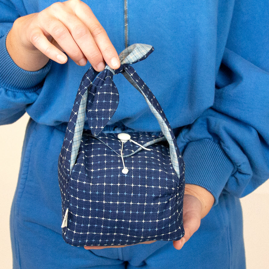 Handmade Furoshiki Bag • Sashiko Cotton