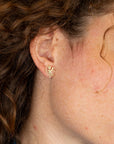 14kt Gold Single Stud Earring • Cupid