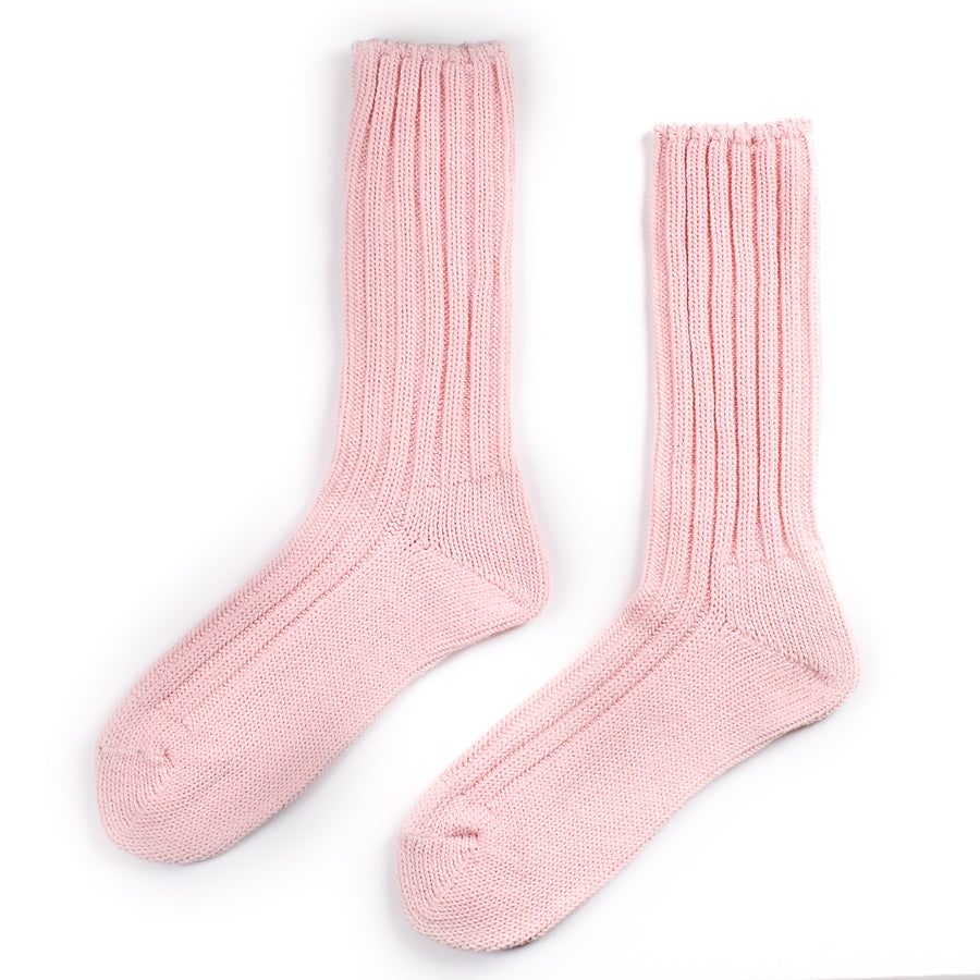 Wide Rib Cotton Magnolia Socks• Obscure Socks