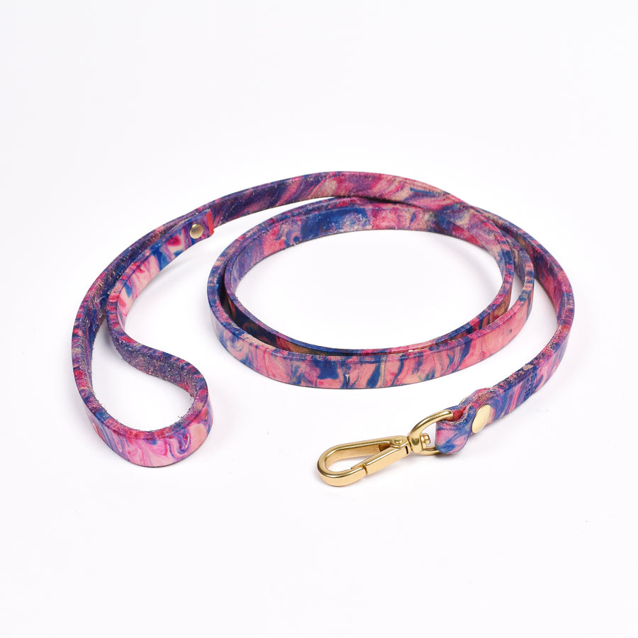 Dog Leash • Marbled Leather