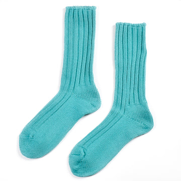 Wide Rib Cotton Magnolia Socks• Obscure Socks