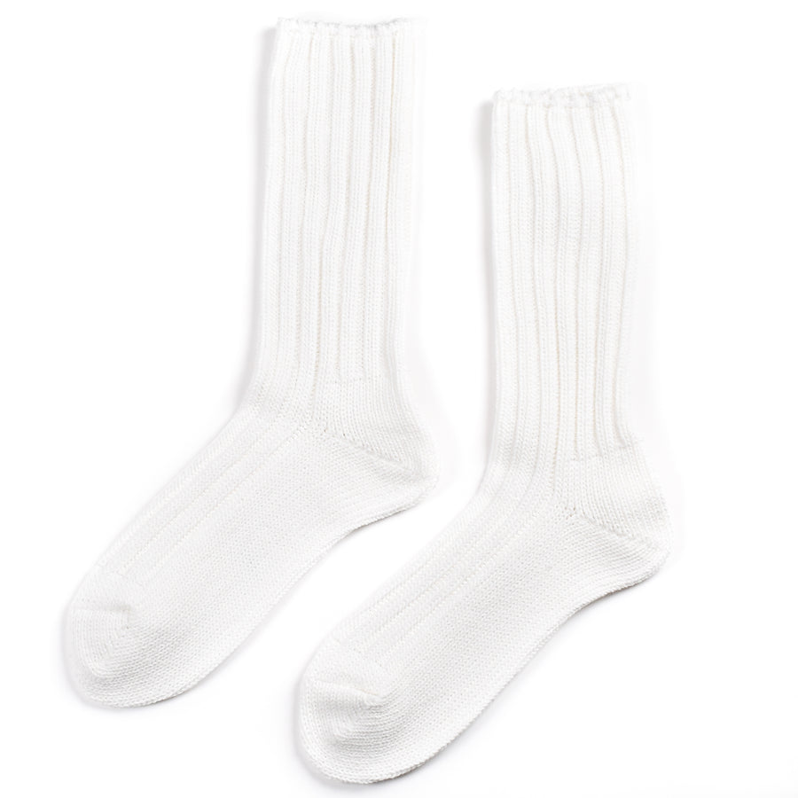 Wide Rib Cotton Magnolia Socks• Obscure Socks