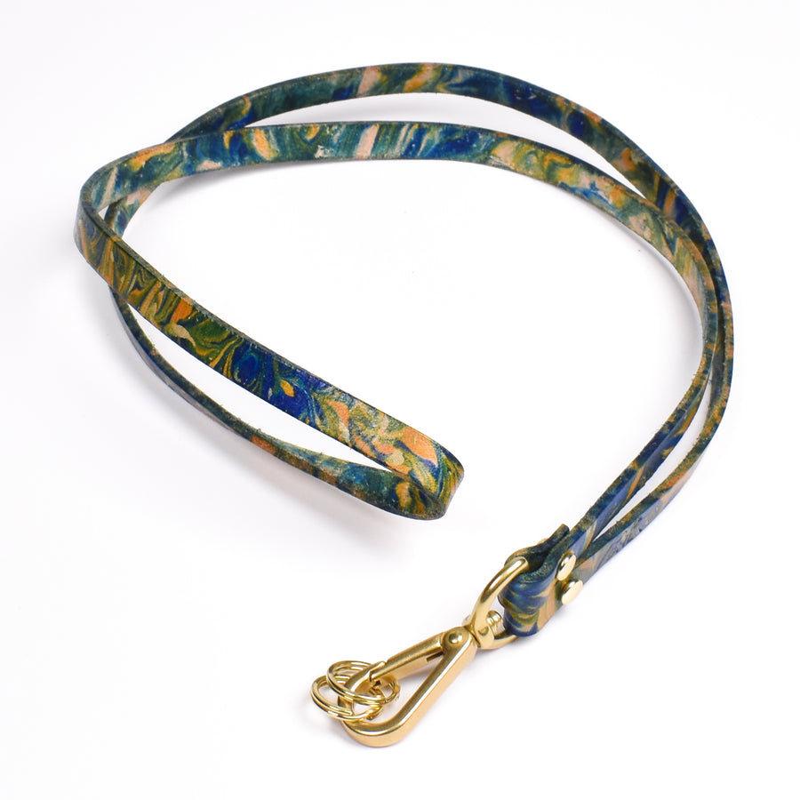 Long Lanyard • Marbled Leather