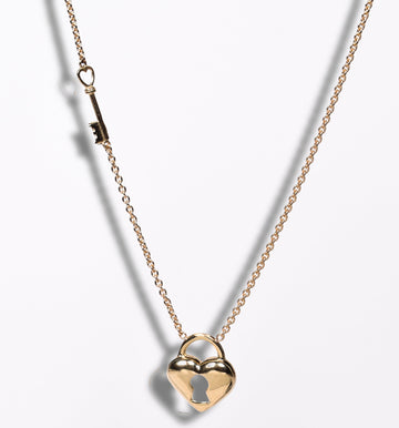 14kt Gold Necklace • Key to my Heart