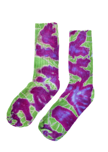 Crew Socks • Tie Dye Mid Weight Organic Cotton