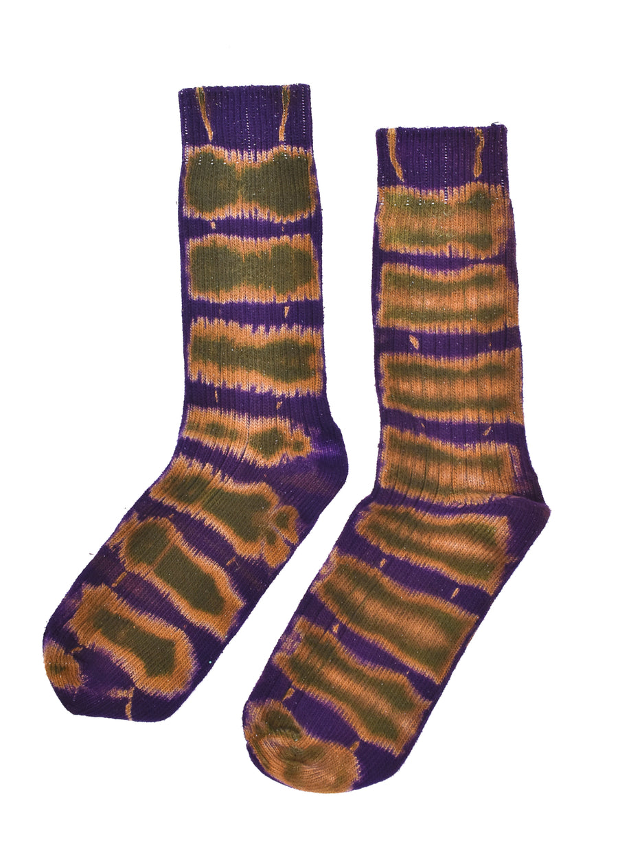 Tie Dye Slouchy Socks • Organic Cotton