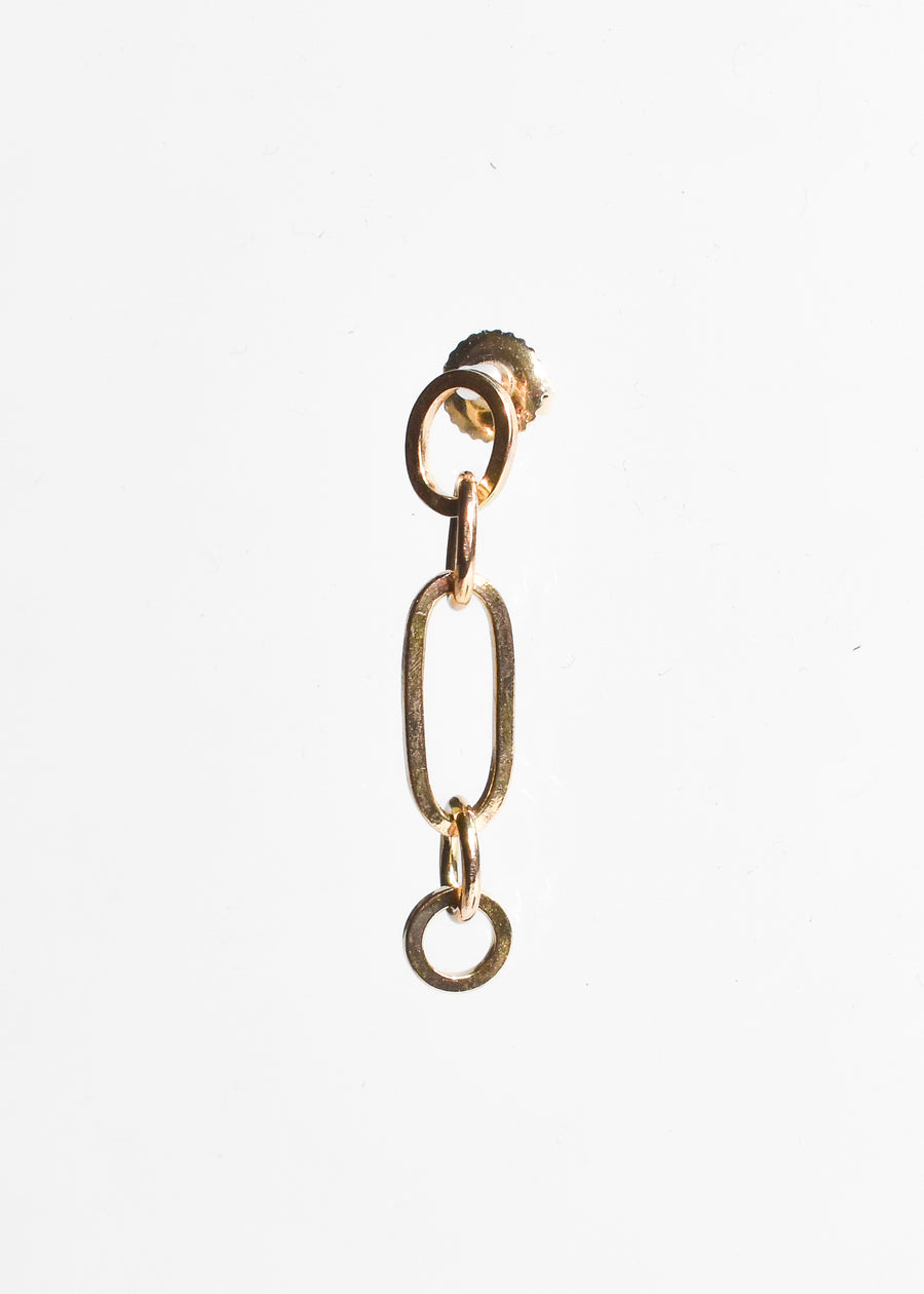 14kt Gold Ear Chain • Long Loop