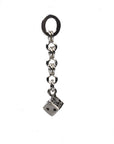 Chain Link Drop Earring, Dice • Sterling