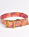 Medium Dog Collar • Marbled Leather