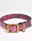 Medium Dog Collar • Marbled Leather