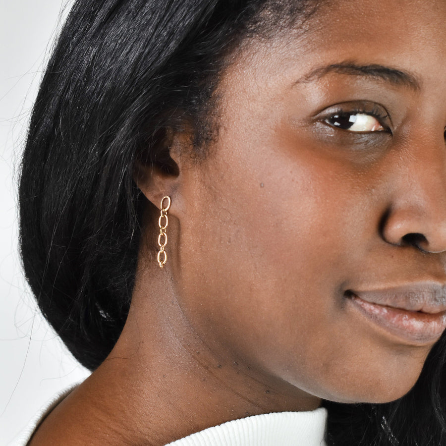 14kt Gold Ear Chain • Chain