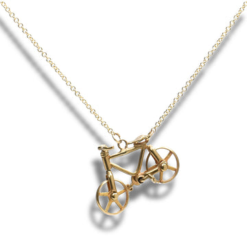 14kt Gold Necklace • Bicycle