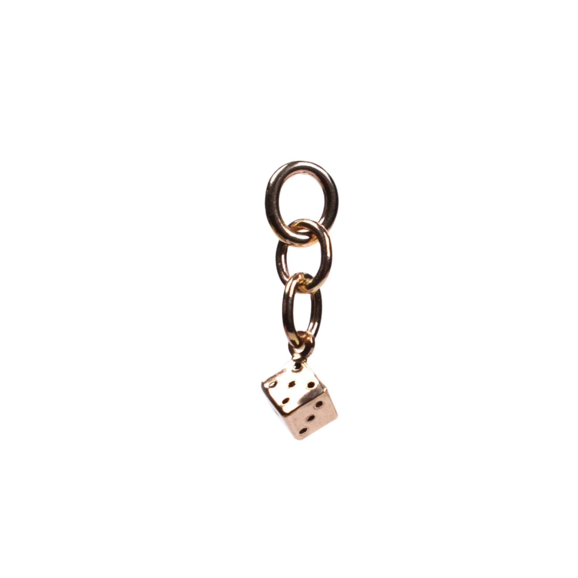 14kt Gold Ear Chain • Roll the Dice