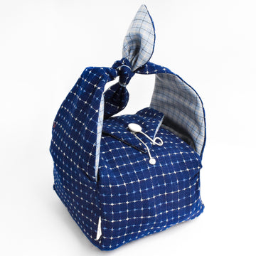 Handmade Furoshiki Bag • Sashiko Cotton