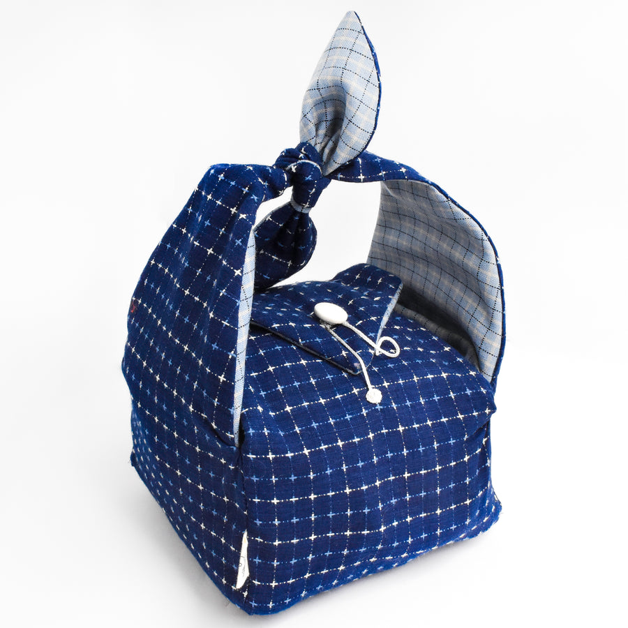 Handmade Furoshiki Bag • Sashiko Cotton